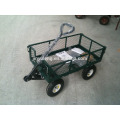 Garden Mesh Cart Heavy Duty Steel Metal Yard Farm Firewood Beach Landscaping Garden Wagon Cart